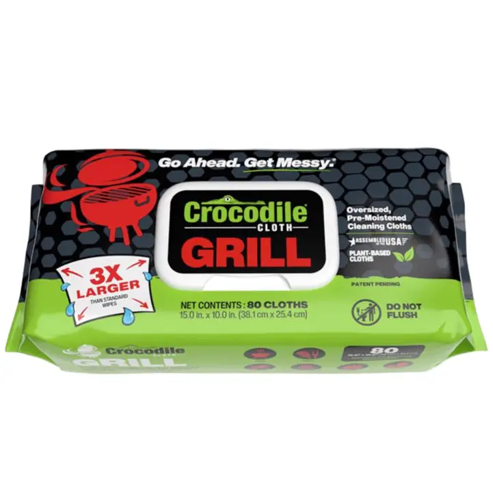 Crocodile Cloth Xl Moistened Grill Cleaning Wipes - 80 Pc. 1
