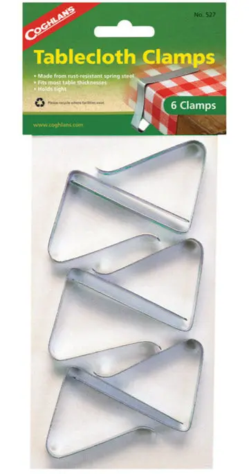 Coghlan's Steel Tablecloth Clamps - 6 Pc. 1