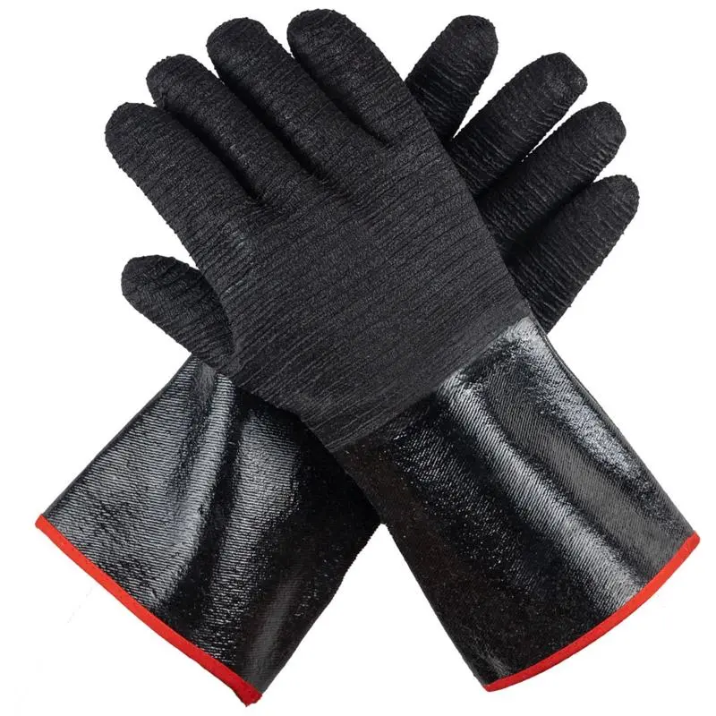 Grill Armor Waterproof Rubber Grilling Gloves - 2 Pc. 1