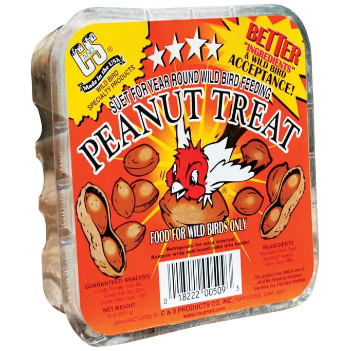 C&S Peanut Treat Wild Bird Suet - 11 Oz. 1