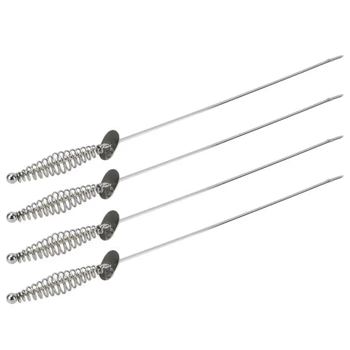 Grill Mark 17" Stainless Steel Spiral Skewers - 4 Pc. 1