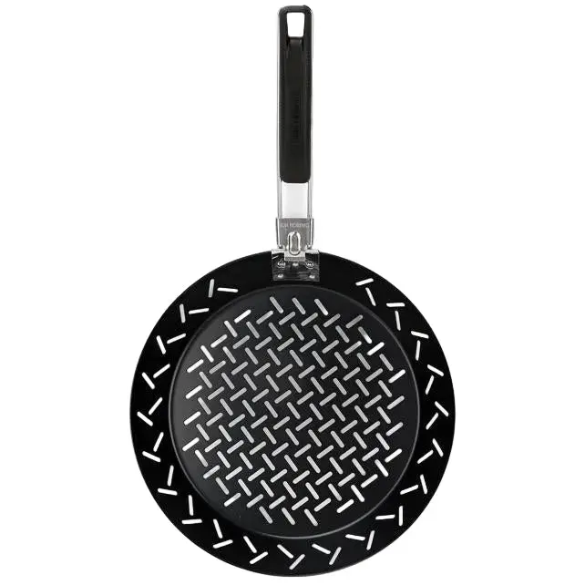 Grill Mark Folding Non-Stick Steel Grilling Skillet - 12" 1