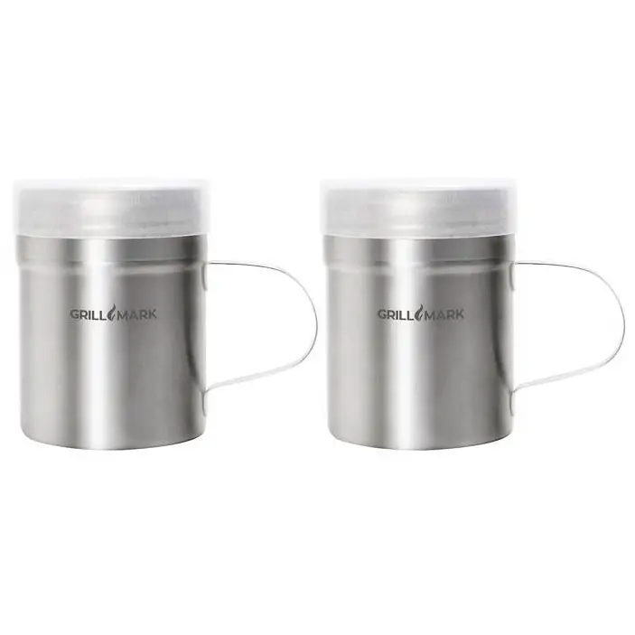 Grill Mark Stainless Steel Rub & Seasoning Shakers - 2 Pc. 1