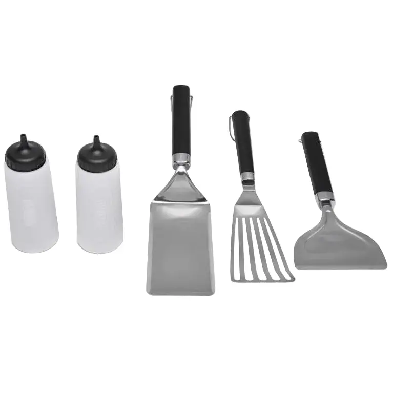 Weber Stainless Steel Flat Top Griddle Tool Set - 5 Pc. 1