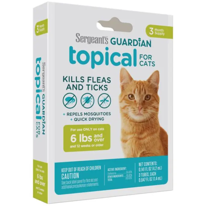 Sergeant's Guardian Flea & Tick Treatment (Cat) - 3 Pc. 1