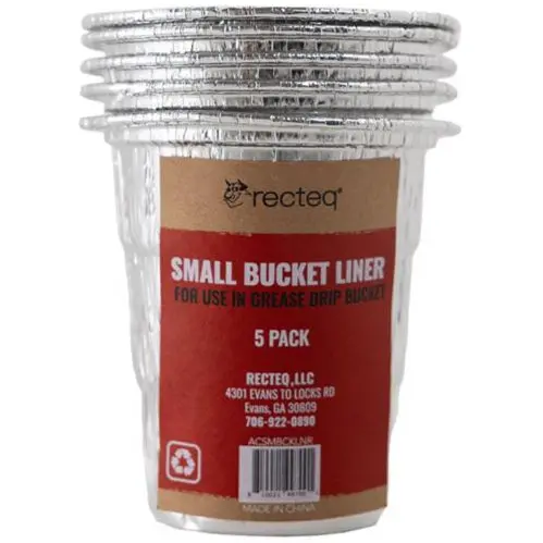 Recteq Aluminum Grease Bucket Liners - 5 Pc. 1