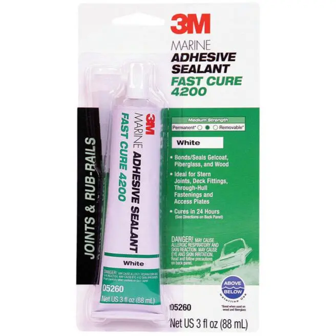 3M Fast Cure Marine Adhesive Sealant 4200Fc - 3 Oz. 1