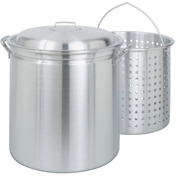 Bayou Classic Aluminum Stockpot W/ Inner Basket - 60 Qt. 1