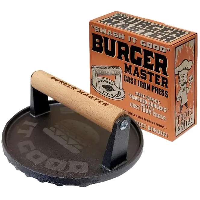 Trixie & Milo Cast Iron Smashed Burger Press 1