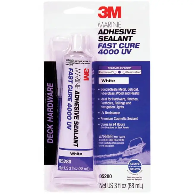 3M Fast Cure Marine Adhesive Sealant 4000Uv - 3 Oz. 1