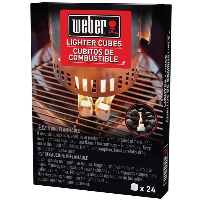 Weber Waterproof Fire Starter Lighter Cubes - 24 Pc. 1