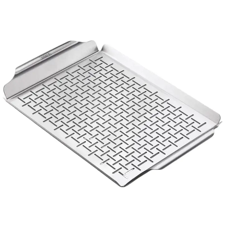 Weber Stainless Steel Deluxe Grilling Pan - 11.8" X 17.4" 1
