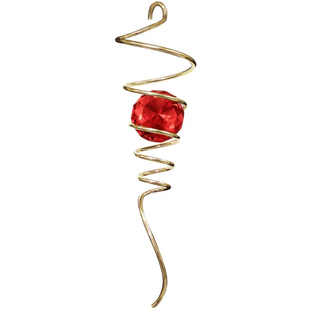 Spinfinity Stainless Steel Spiral Crystal Tail Hangers - 9" 3