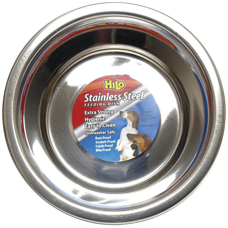 Hilo Stainless Steel Dog Food Bowl - 1 Qt. 1