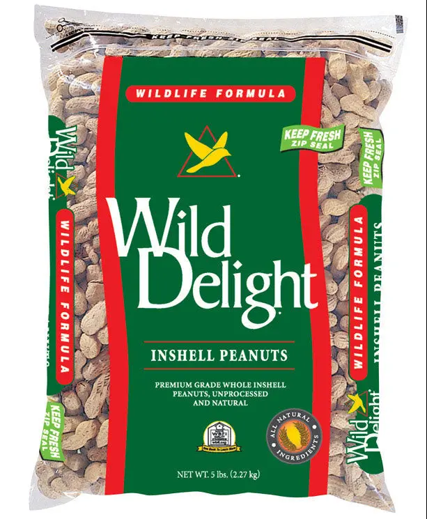 Wild Delight Inshell Peanuts Bird Food - 5 Lb. 1