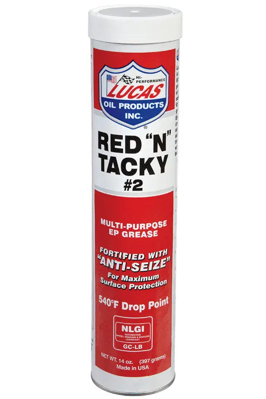 Lucas Oil Red N' Tacky Grease Cartridge - 14 Oz. 1