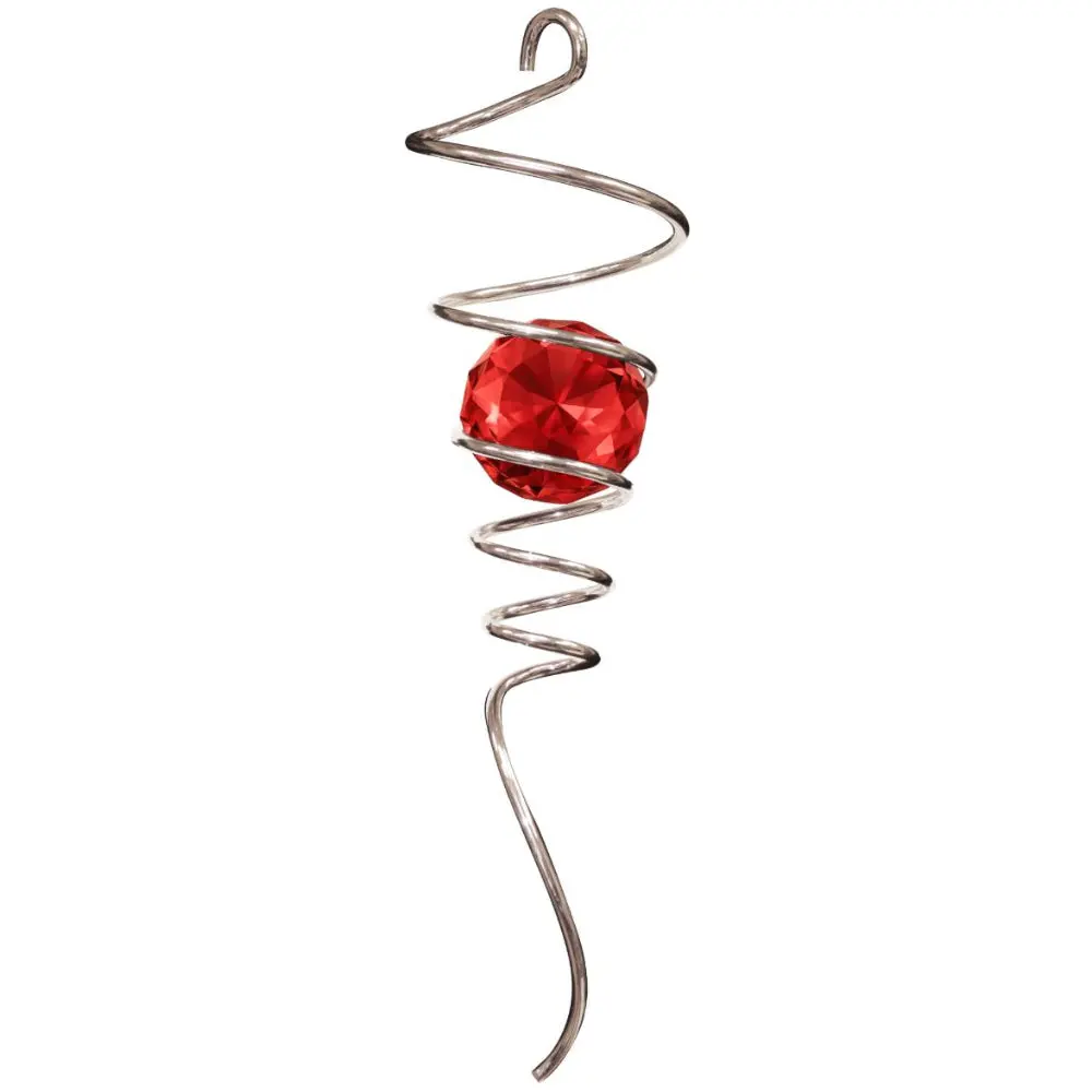 Spinfinity Stainless Steel Spiral Crystal Tail Hangers - 9" 7