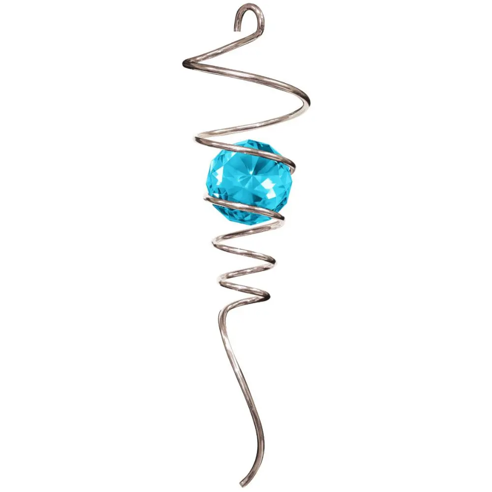 Spinfinity Stainless Steel Spiral Crystal Tail Hangers - 9" 4