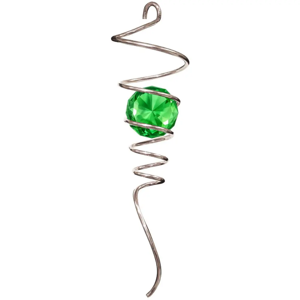 Spinfinity Stainless Steel Spiral Crystal Tail Hangers - 9" 4