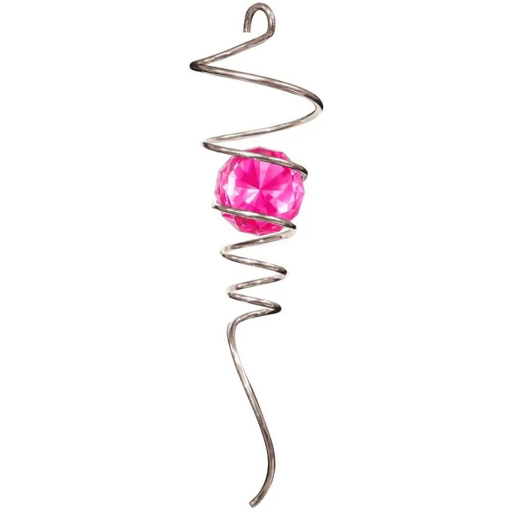 Spinfinity Stainless Steel Spiral Crystal Tail Hangers - 9" 6