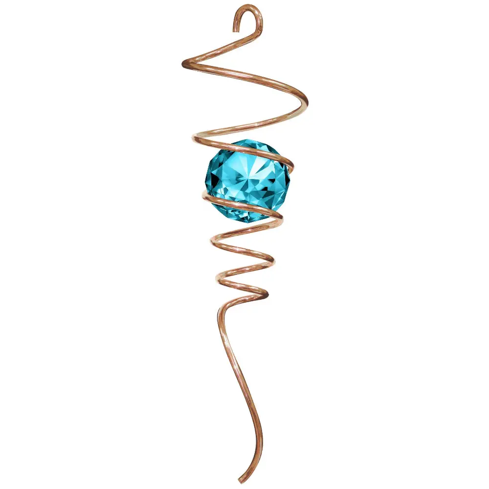 Spinfinity Stainless Steel Spiral Crystal Tail Hangers - 9" 7