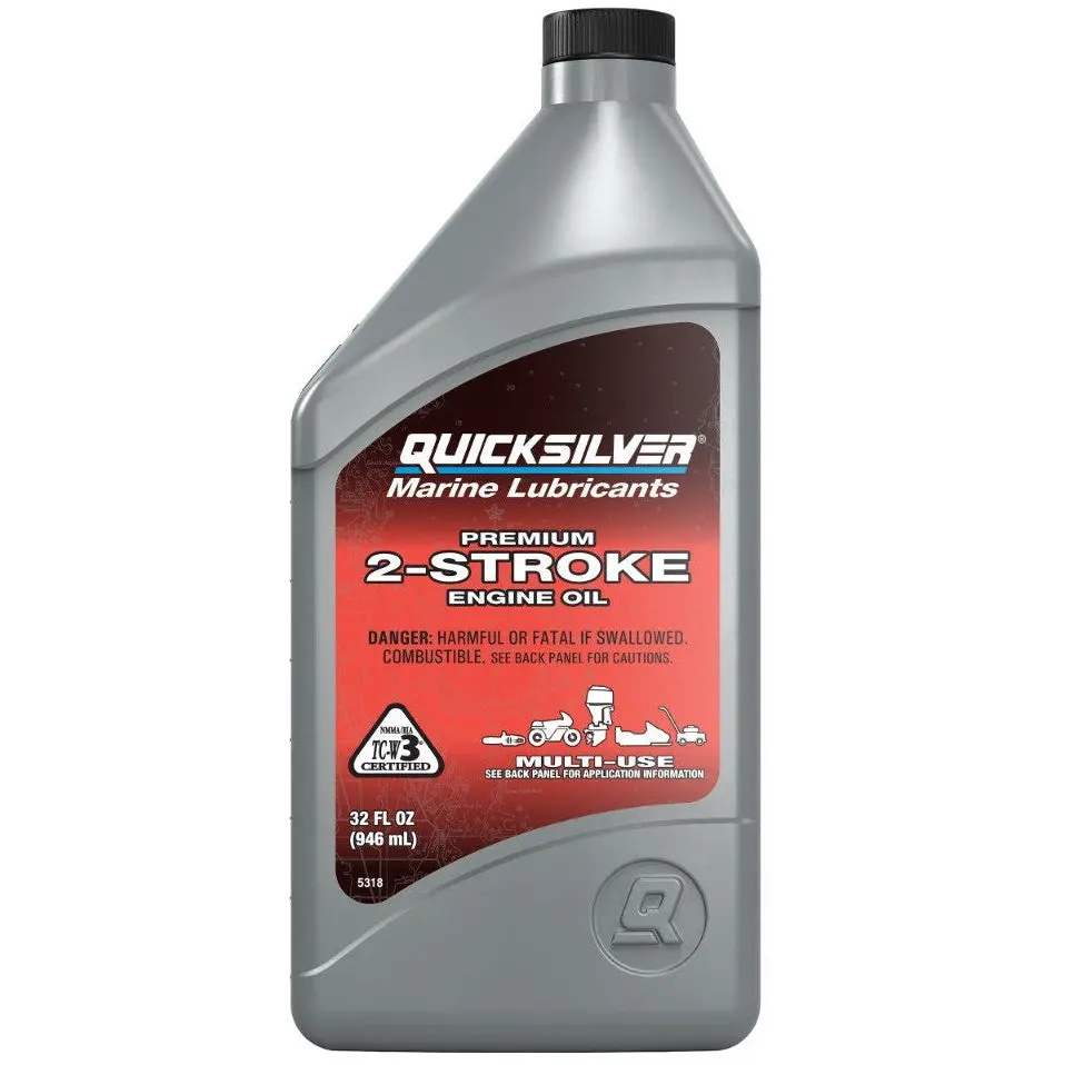 Quicksilver Marine 2-Stroke Engine Oil - 1 Qt. & 1 Gal. 1