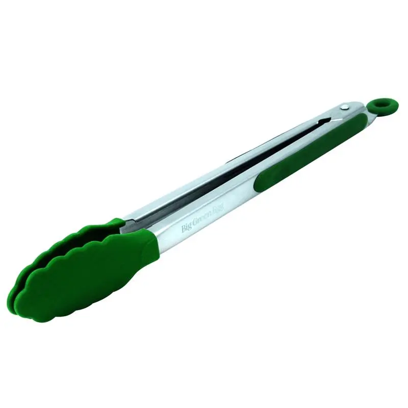Big Green Egg Silicone-Tipped Stainless Steel Tongs - 12" & 16" 1