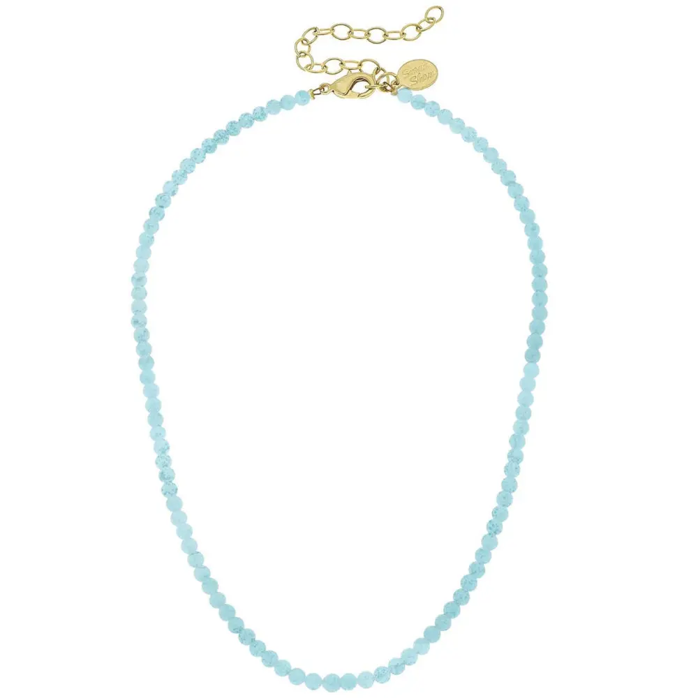 Susan Shaw Alys Gold Beaded Necklace 1