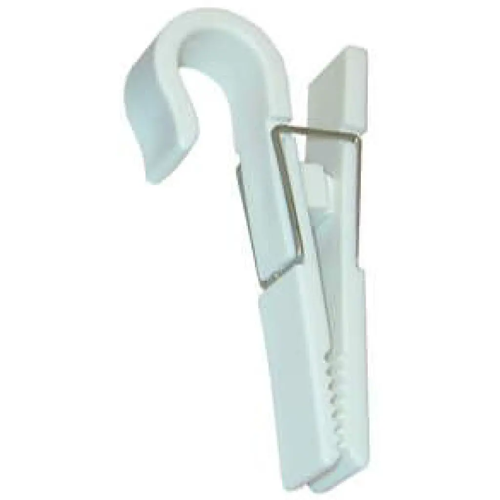White Aqua Clip Utility Rail Clip 1