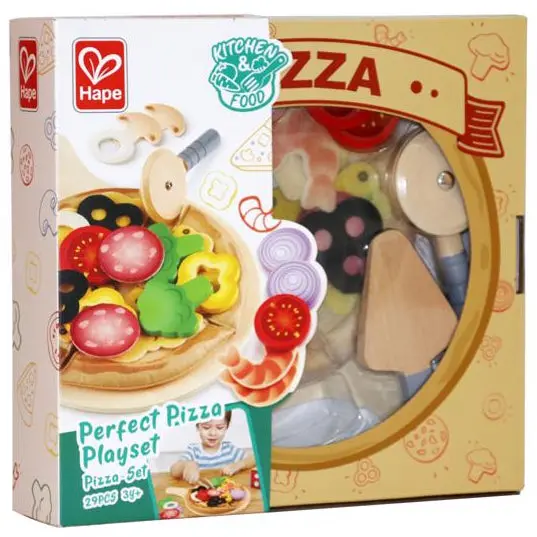 Hape Perfect Pizza Toy Playset - 29 Pc. 1