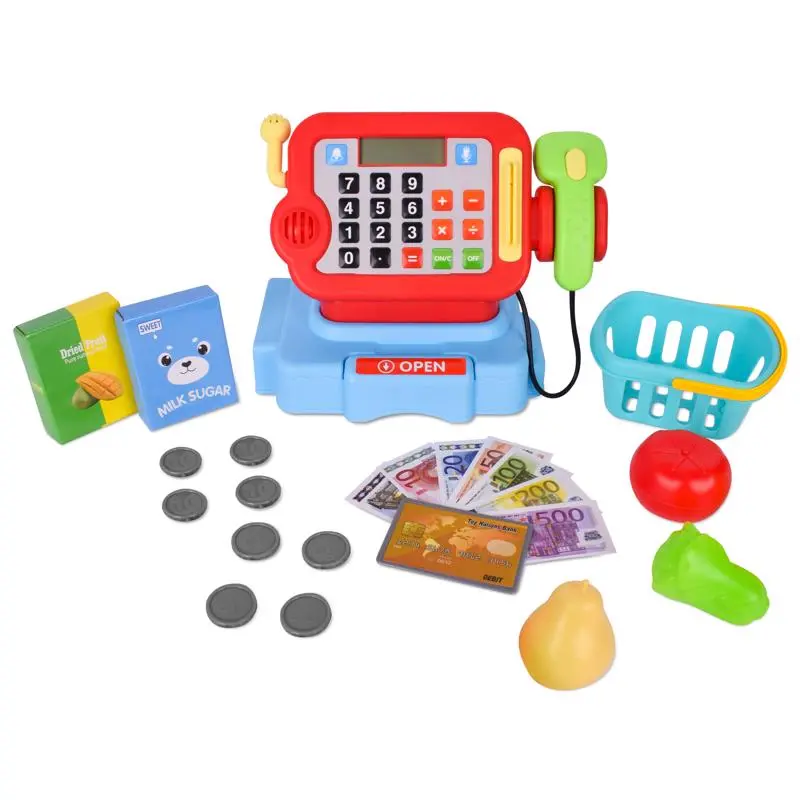 Acorn Avenue Cash Register & Grocery Playset - 25 Pc. 1