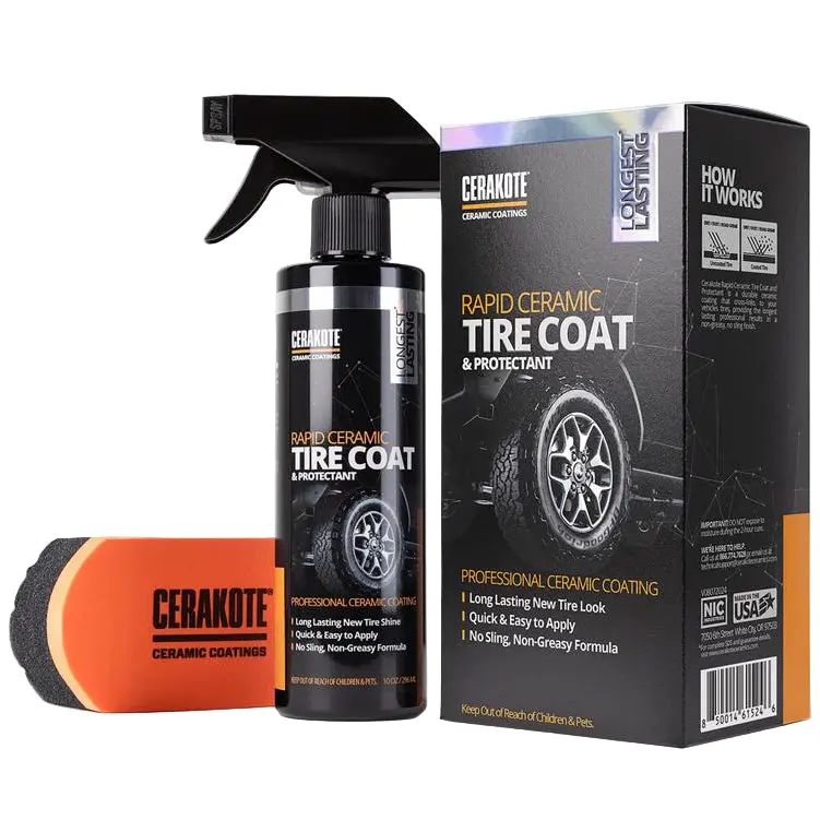 Cerakote Rapid Ceramic Tire Coat & Protectant Kit - 10 Oz. 1