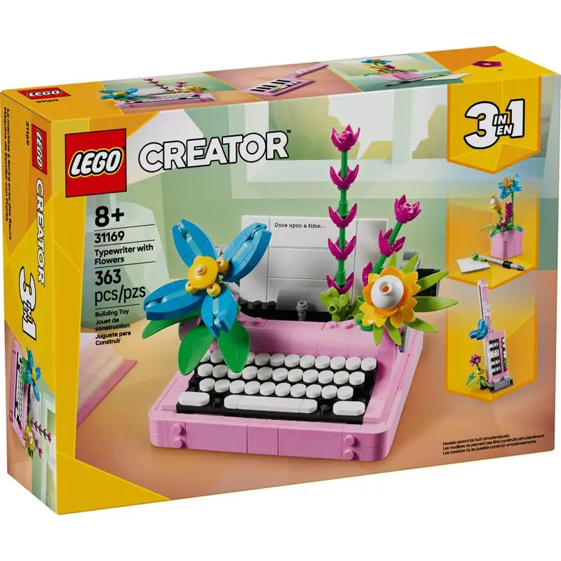 Lego Creator 3-In-1 Retro Typewriter & Flowers Set - 363 Pc. 1