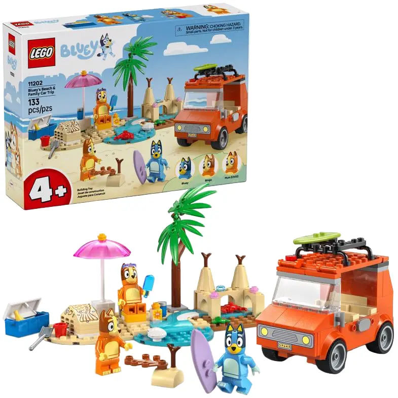 Lego Bluey Beach & Family Car Trip Set - 133 Pc. 1