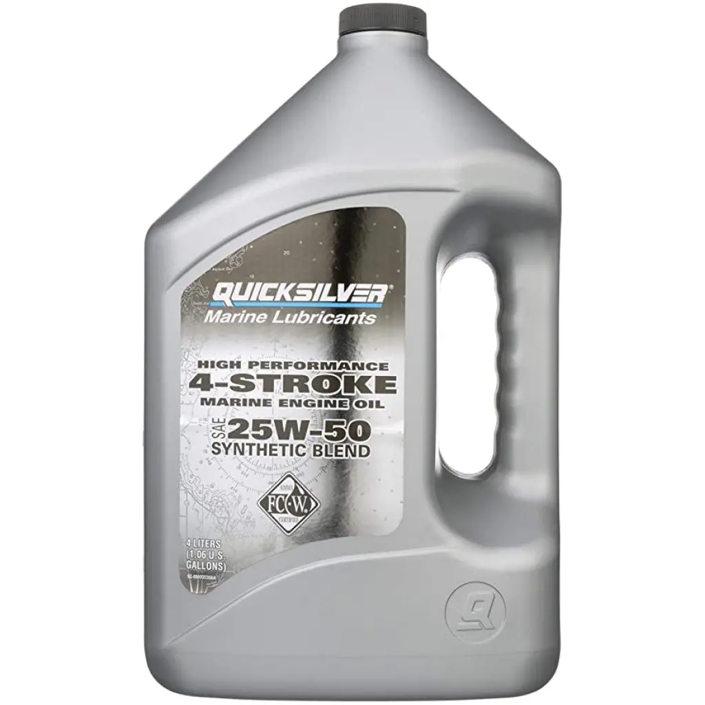 Quicksilver Synthetic 4-Stroke Outboard Oil 25W-50 1