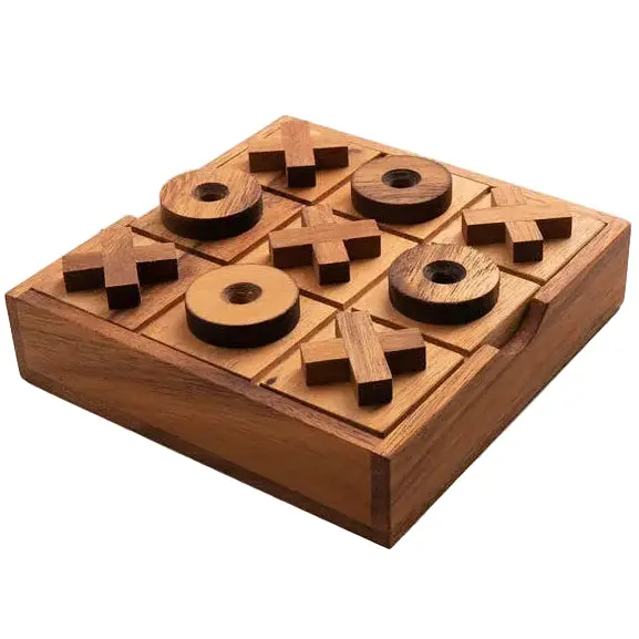 Verve Mango Wood Tic-Tac-Toe Game Set 1