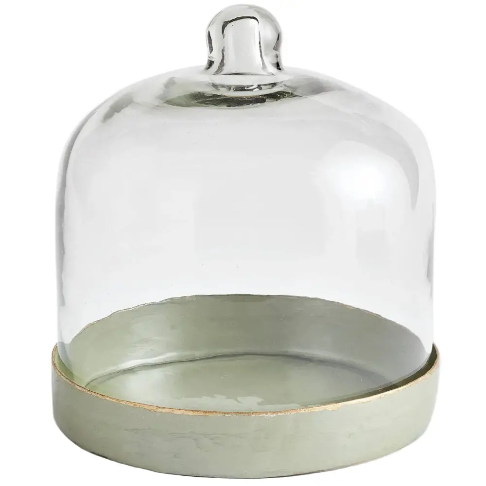 Napa Kammie Enameled Iron Cloche W/ Glass Lid - 7" & 9" 1