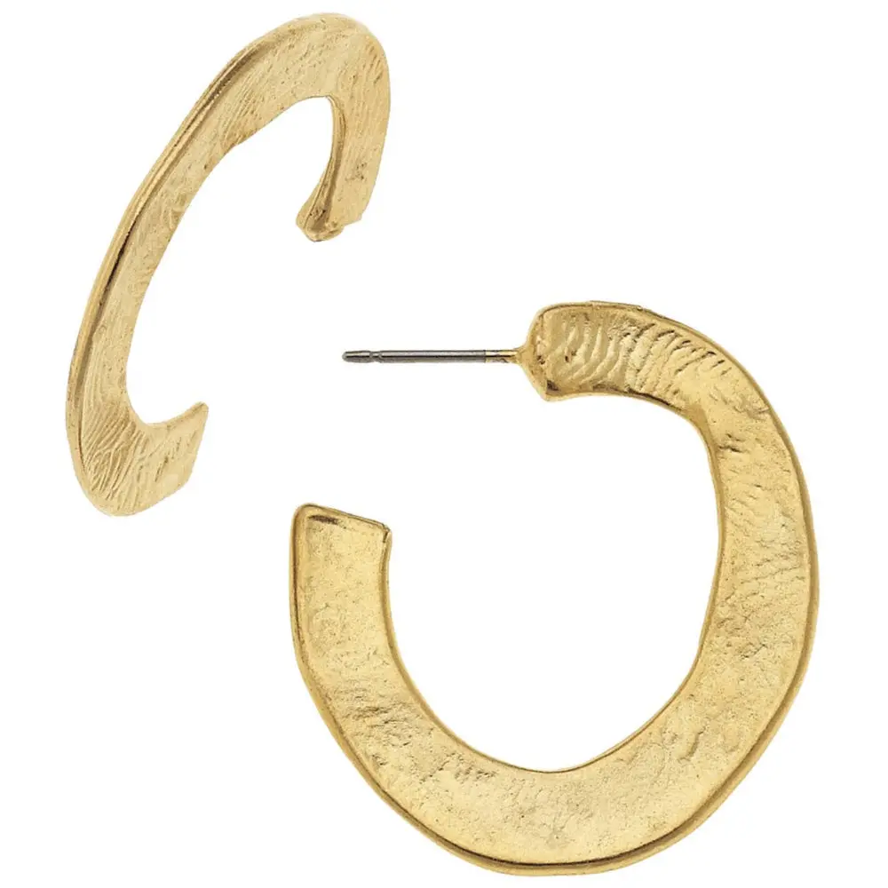 Susan Shaw Gold Small Hoop Earrings 1