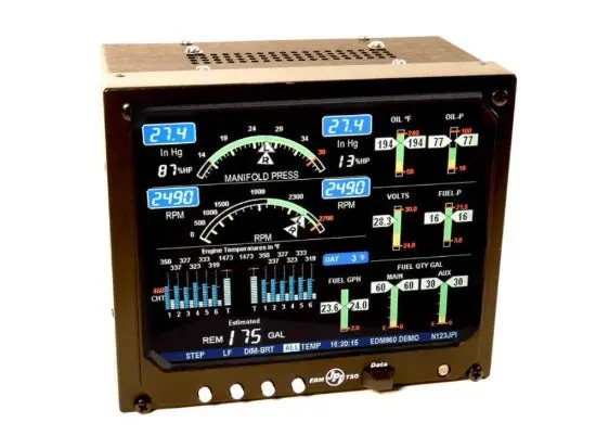 Edm-960 All In One Engine Monitor - Twin Engine System 1