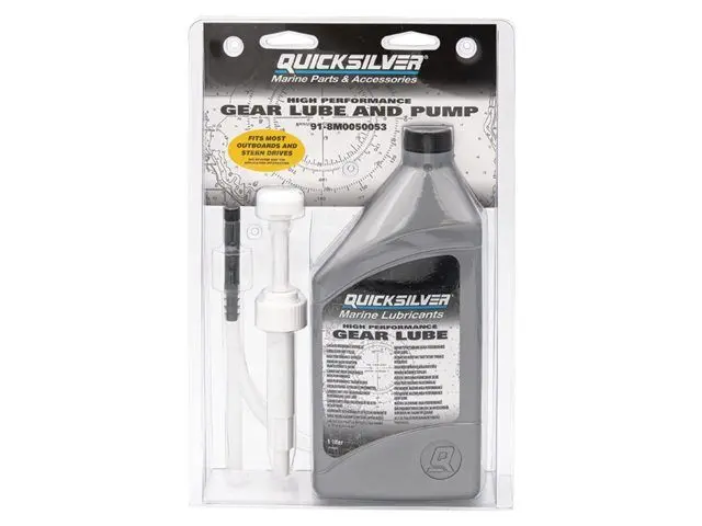 Quicksilver High Performance 1Lt Gear Lube Sae90, With Pump 1