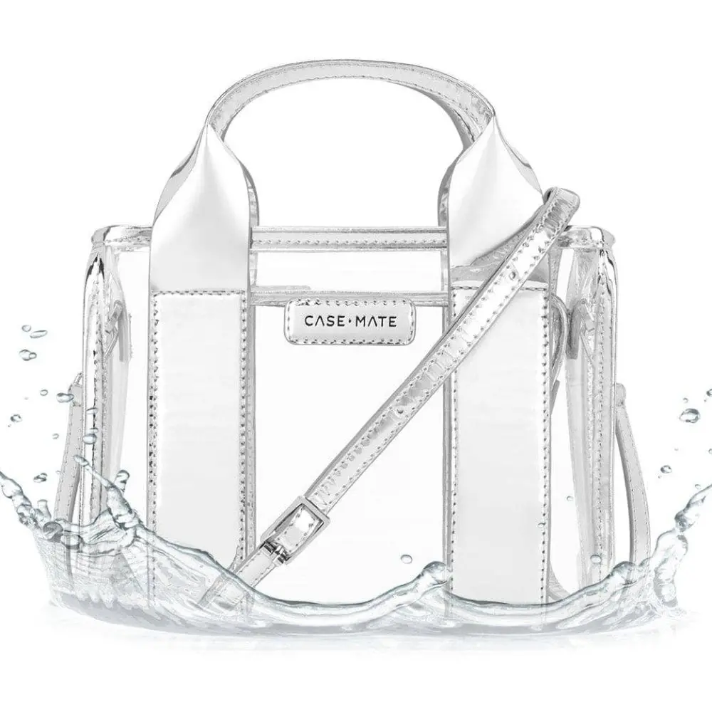 Case-Mate Waterproof Clear Crossbody Stadium Bag - 8" X 6" X 2.75" 1