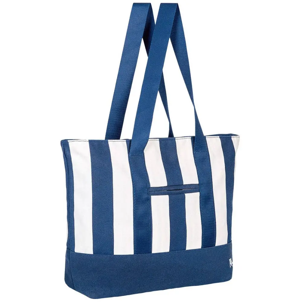 Dock & Bay Canvas Cabana Stripe Beach Bags 1