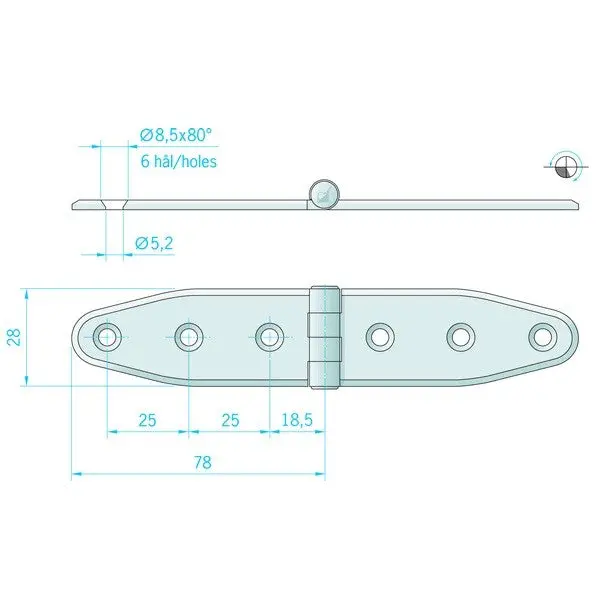 Stainless Steel Hinge 1