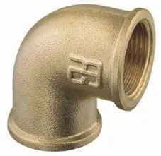 Brass Elbow 90&176; Bsp Female-Female Thread 1