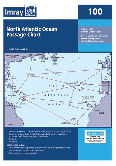 Imray North Atlantic Ocean Passage Chart 1