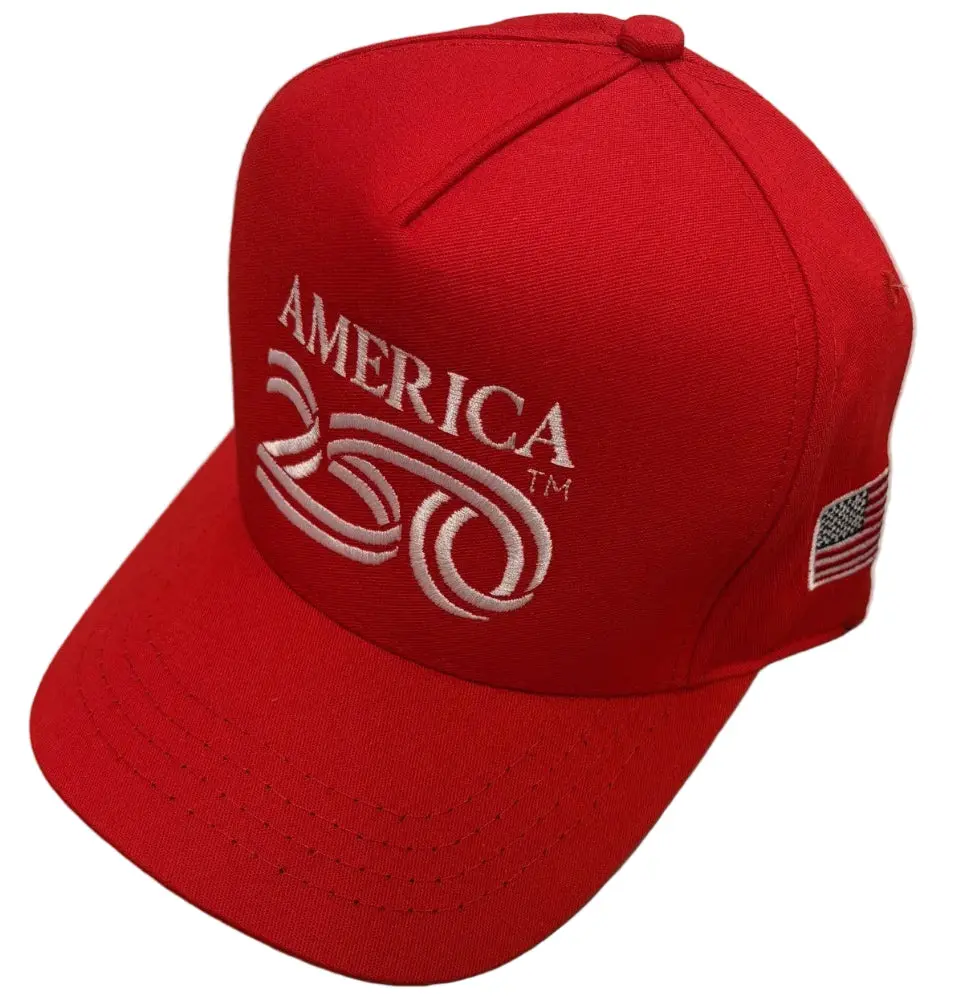America250 Cotton Twill Embroidered High Crown Hat 1