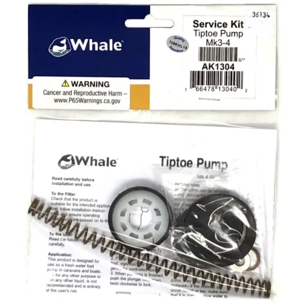 Whale Service Kit-Tiptoe Pump 1