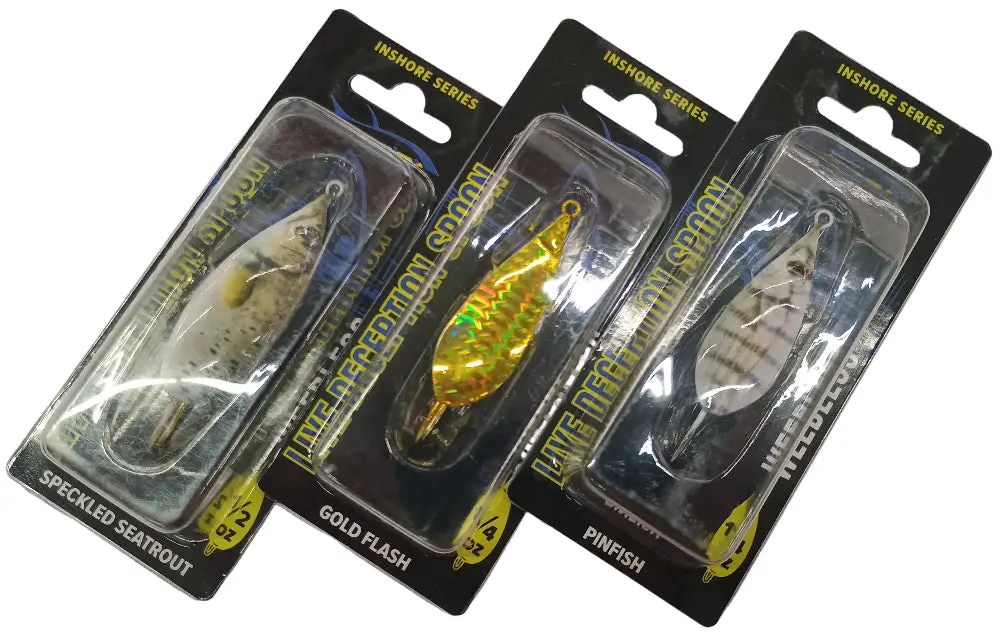 Ahi Weedless Live Deception Spoon Lures - 0.25 Oz. To 0.75 Oz. 1