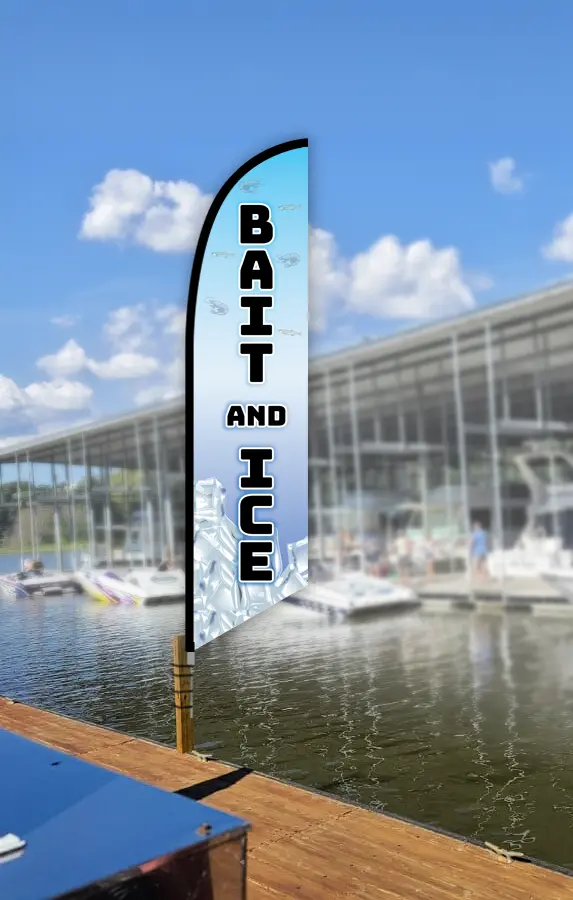 Bait And Ice - 10' Feather Flag 1