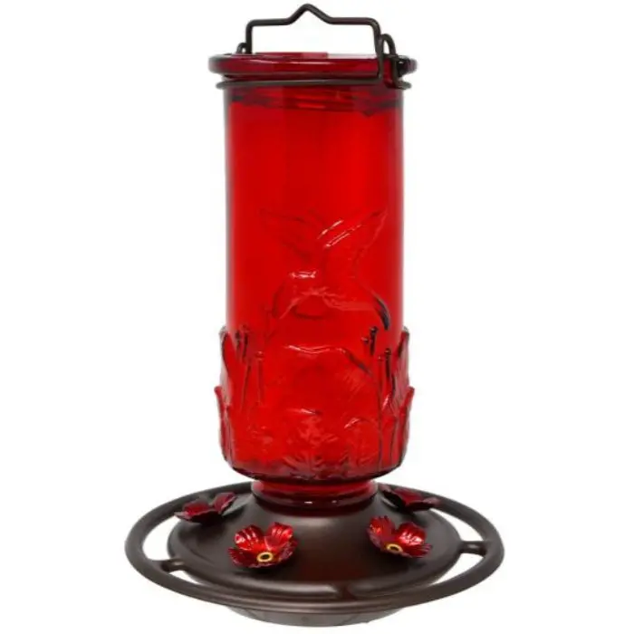 Backyard Essentials Ruby Glass Hummingbird Feeders 1